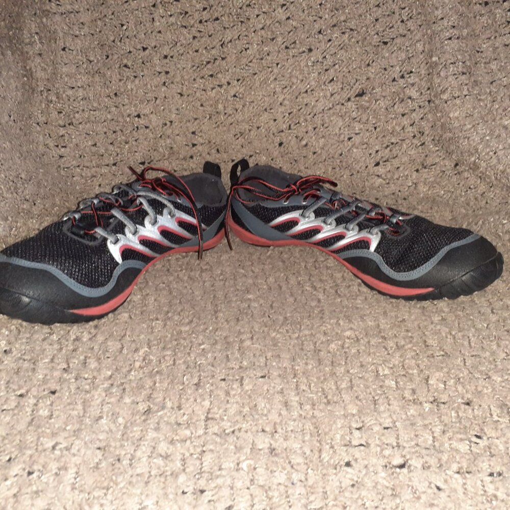 MERRELL-Trail Glove-Vibram Soles-Molton Lava/Black-Sz 13-Excellent - Picture 4 of 9